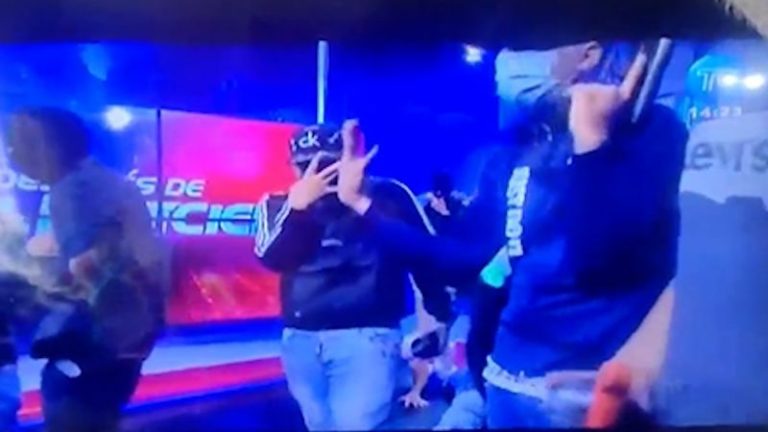Ecuador declares ‘internal armed conflict’ as gunmen take over live TV broadcast