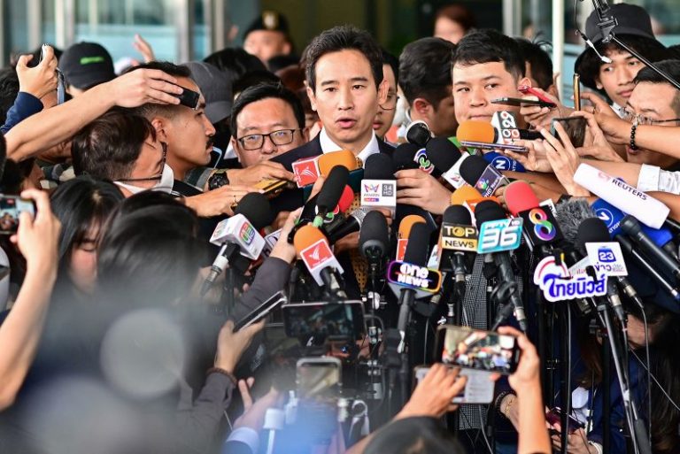 Thai court dismisses media shares case against popular progressive politician – but party’s future still in doubt
