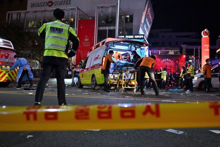 South Korea court sentences highest-ranking police officer yet to jail over Halloween crush
