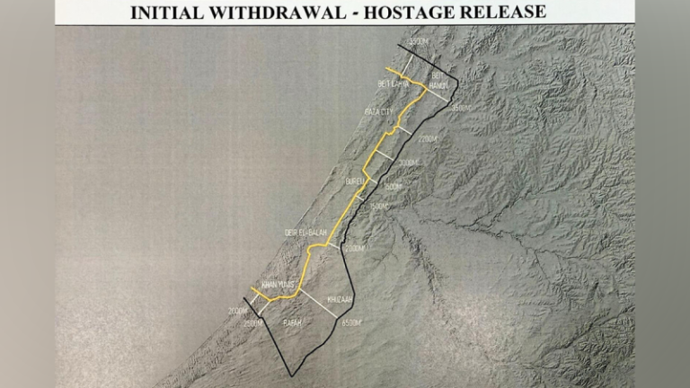 Trump announces Israel agrees to Gaza ‘initial withdrawal line’ as ‘3,000 year catastrophe’ nears end